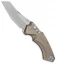 Hogue Knives EX-A05 Wharncliffe Automatic Knife FDE (3.5" Stonewash) 34524
