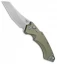 Hogue Knives EX-A05 Wharncliffe Automatic Knife OD Green (4" Stonewash)  34501