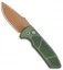 Pro-Tech Les George SBR Desert Warrior Automatic Knife Green Knurled