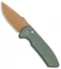 Pro-Tech Les George SBR Desert Warrior Automatic Knife Green (2.6" Copper)