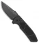 Pro-Tech Les George SBR Automatic Knife Black Knurled Aluminum (2.6" Black)