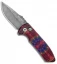 Pro-Tech SBR PK #10 Custom Anodized Automatic Knife (2.6" Damascus)