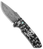 Pro-Tech SBR PK #4 Custom Anodized Automatic Knife Jolly Roger (2.6" Acid Wash)