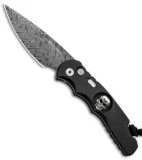 Pro-Tech TR-5 Skull Tactical Response Automatic Knife Black (3.25" Damascus)