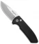 Pro-Tech Les George SBR Automatic Knife Black Aluminum (2.6" Stonewash)