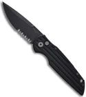Pro-Tech Tactical Response 3 Automatic Knife w/ Grooves (Black SER) TR-3 PSBT