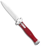 AGA Campolin Zero Italian Leverlock Automatic Knife Red Aluminum (3.75" Tumbled)