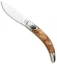 AGA Campolin Diana Lever Lock Automatic Knife Olive Wood (3.75" Satin)