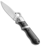 Spyderco Vallotton Lil' Sub-Hilt Dual-Action Automatic Knife (3.125" Satin)