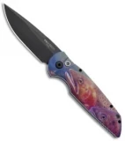 Pro-Tech TR-3 Automatic Knife Custom PK Anodized "Trout" Print (3.5" Black)