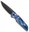 Pro-Tech TR-3 Automatic Knife Custom PK Anodized "Blue Abyss" Print (3.5" Black)