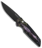 Pro-Tech TR-3 Automatic Knife Custom PK Anodized "Croc" Print (3.5" Black)