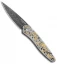 Pro-Tech Newport Diamond Ultimate Custom Knife Hand Engraved (3" Damascus)