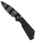 Strider + Pro-Tech PT Automatic Knife Knurled Black (2.75" Tiger Stripe)