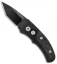 Pro-Tech Runt J4 Tanto Automatic Knife Marbled Carbon Fiber (1.94" Black)