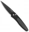 Pro-Tech Newport Automatic Knife Black Aluminum Red Carbon Fiber (3" Black)