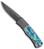 Pro-Tech Magic BR-1 "Whiskers" Custom Knife Abalone (3.125" Damascus)