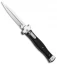 AGA Campolin Zero Dagger Leverlock Automatic Knife Black Coated (3.75" Polish)