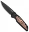 Pro-Tech TR-3 Shaw Steampunk Automatic Knife Copper Inlay (3.3" Black)