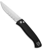 Pro-Tech  Brend 2 Small Automatic Knife Black  (2.9" Satin Serr) 1222