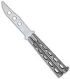 Bear & Son 114TR Butterfly Knife Trainer Silver Vein (4" Dull Blade)