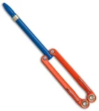 BaliYo by Spyderco Butterfly Pen Fisher Space Pen (Orange/Blue) USA Made