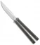 Biegler Bladeworks Custom Corsair Balisong Knife Black/Green G-10 (4.4" SW)