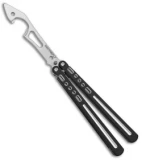 BBbarfly BBFireFly Knife Style Bottle Opener Balisong Black (4.25" Satin)