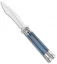 Biegler Bladeworks Custom Rockstyle Gen3 Balisong Titanium/G-10 Blue/Black