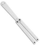 Squid Industries Squiddy Butterfly Balisong Trainer White PVC (4.3" White)
