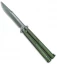 Microtech Tachyon III Balisong Butterfly OD Green (4.5" Sharpened Top Swedge OD)