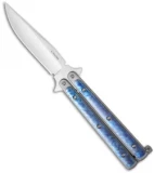 Les Voorhies Custom Knives Model 1 Balisong Butterfly Knife w/ Titanium Scales 3