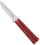 Benchmark Red Butterfly Knife (4.125" Satin) BM009