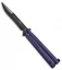 Microtech Tachyon III Balisong Butterfly Knife Purple (4.5" Black) 173-1DLCPU