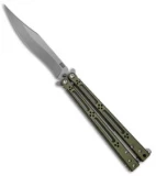 Hom Design Basilisk-R Balisong Knife Standard Issue Green G-10 (4.625" BB)