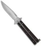 Les Voorhies Custom Knives Model 1 Balisong Butterfly Knife Red / Black G-10