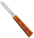BRS Premium Replicant ALT Bali Butterfly Knife Orange G-10/Purple Ti (4.5" SW)