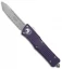 Microtech Combat Troodon T/E OTF Auto Knife Purple (3.8" BB Full Serr) 144-9PU
