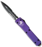 Microtech UTX-70 D/A OTF D/E Automatic Knife Purple (2.4" Black Serr) 147-2PU