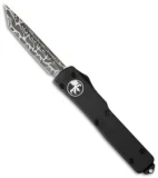 Microtech UTX-70 Tanto OTF Automatic Knife Black (2.4" Damascus)