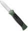 AKC 777 Blackfinger OTF Automatic Knife Green/Black (3.375" Satin Flat)