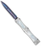 Marfione Custom Dragonslayer IV OTF Knife Mother of Pearl (Blued Damascus)