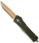 Marfione Custom Combat Troodon Clip Point OTF Knife OD (3.8" Bronze DLC MP)