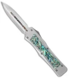 Marfione Custom Troodon OTF D/E Knife SS/Abalone (3" Mirror Polish)