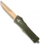 Marfione Custom Combat Troodon Clip Point OTF Knife OD (3.8" Bronze DLC SW)