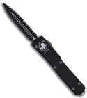 Microtech UTX-70 Dagger OTF Automatic Knife CC (2.4" Black Full Serr)