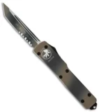 Microtech UTX-70 Tanto OTF Automatic Knife (2.4" Tan Camo Serr) 149-2TC