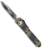 Microtech UTX-70 S/E OTF Automatic Knife (2.4" Tan Camo) 148-1TC