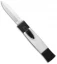 AKC Minion Concord Dagger OTF Automatic Knife Black/White (2.3" Satin)