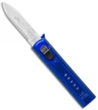 Mini D/A OTF Automatic Knife Lighter Blue (2.1" Satin) Refillable Butane